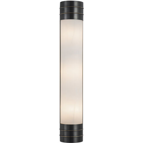 Willard 3 Light 4.38 inch Urban Bronze Bath Vanity Light Wall Light in Opal Glass