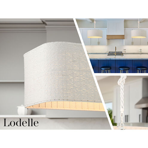 Lodelle 4 Light 24 inch Matte White Pendant Ceiling Light