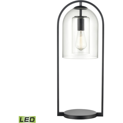 Bell Jar 28 inch 9 watt Matte Black Desk Lamp Portable Light