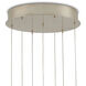 Posh 7 Light 13 inch Silver Multi-Drop Pendant Ceiling Light
