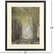 Quiet in the Mist Green and Black and Yellow Framed Art