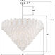 Addis 40 Light 62 inch Polished Chrome Chandelier Ceiling Light