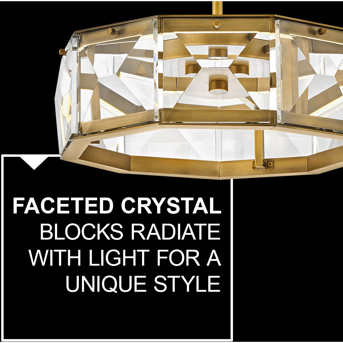 Jolie LED 19.5 inch Heritage Brass Foyer Light Ceiling Light, Semi-Flush Mount