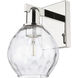 Arcadia Waverly Armed Sconce Wall Light in Polished Nickel
