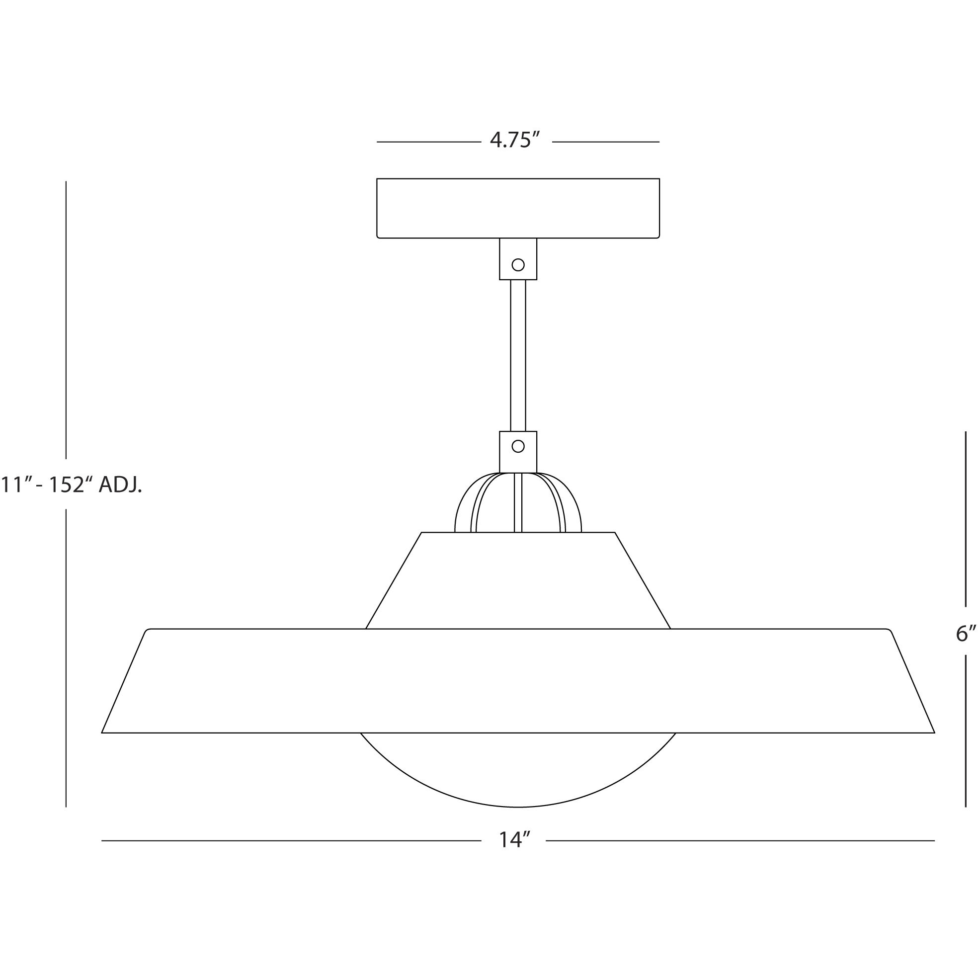Mavisten Edition Far LED 14 inch Black Pendant Ceiling Light