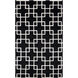 Mugal 132 X 96 inch Black, White Rug