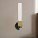Alora Mood Rue Wall/Vanity Light Wall Light in Matte Black and Brushed Gold