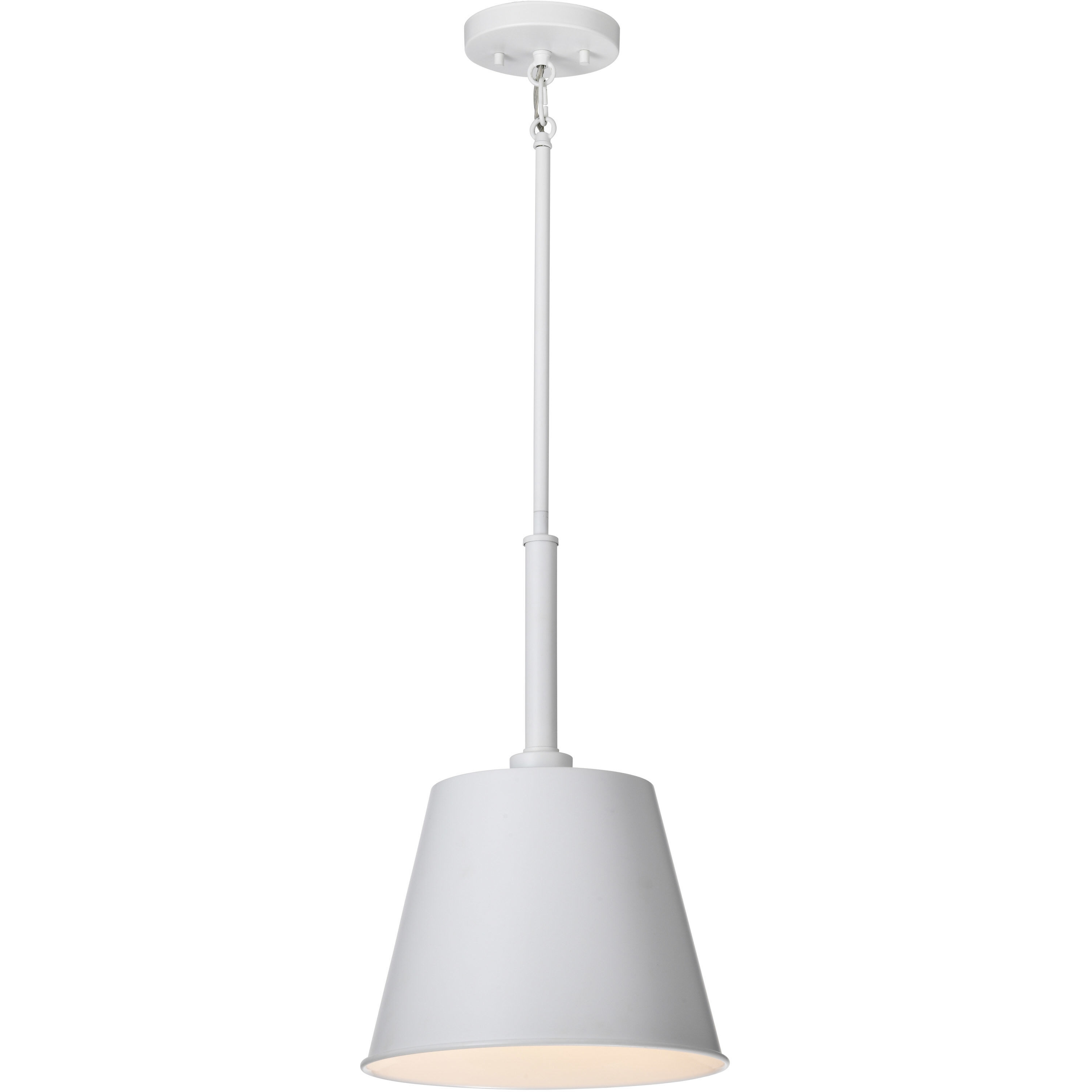 Alexis 1 Light 11 inch Matte White Pendant Ceiling Light