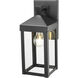 Yates 1 Light 13.75 inch Powder Coated Black Outdoor Wall Sconce