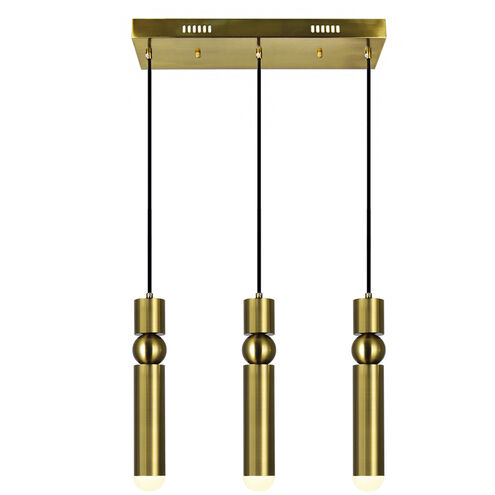Chime LED 20 inch Brass Island/Pool Table Light Ceiling Light