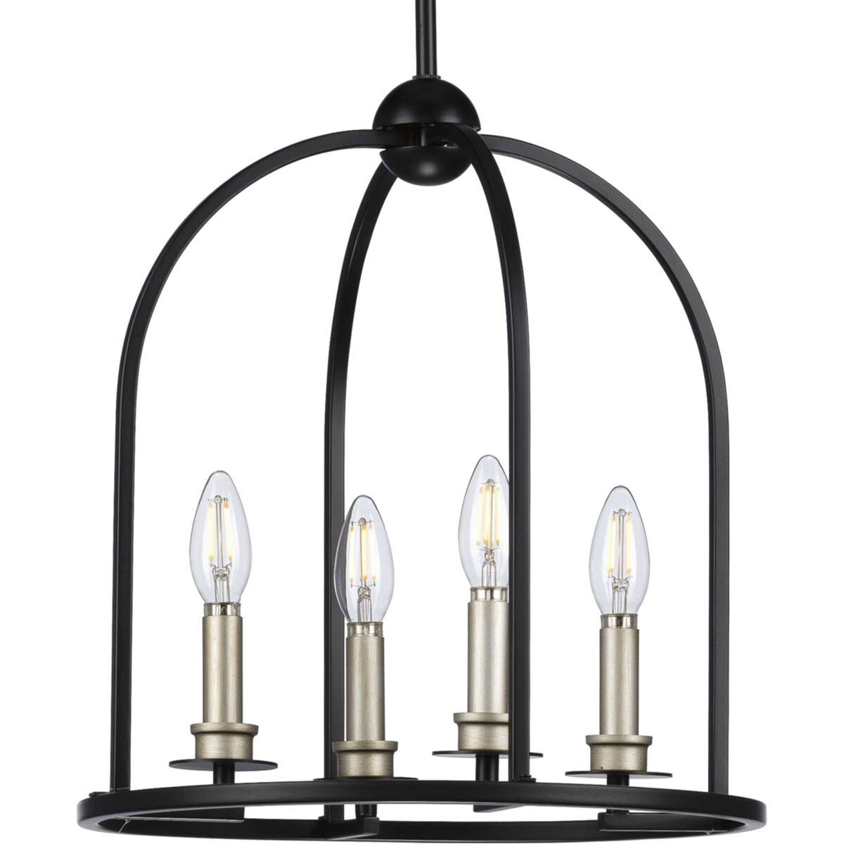 Seneca 4 Light 15 inch Matte Black Pendant Ceiling Light