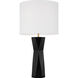 Drew & Jonathan Fernwood 26.5 inch 9 watt Gloss Black Table Lamp Portable Light