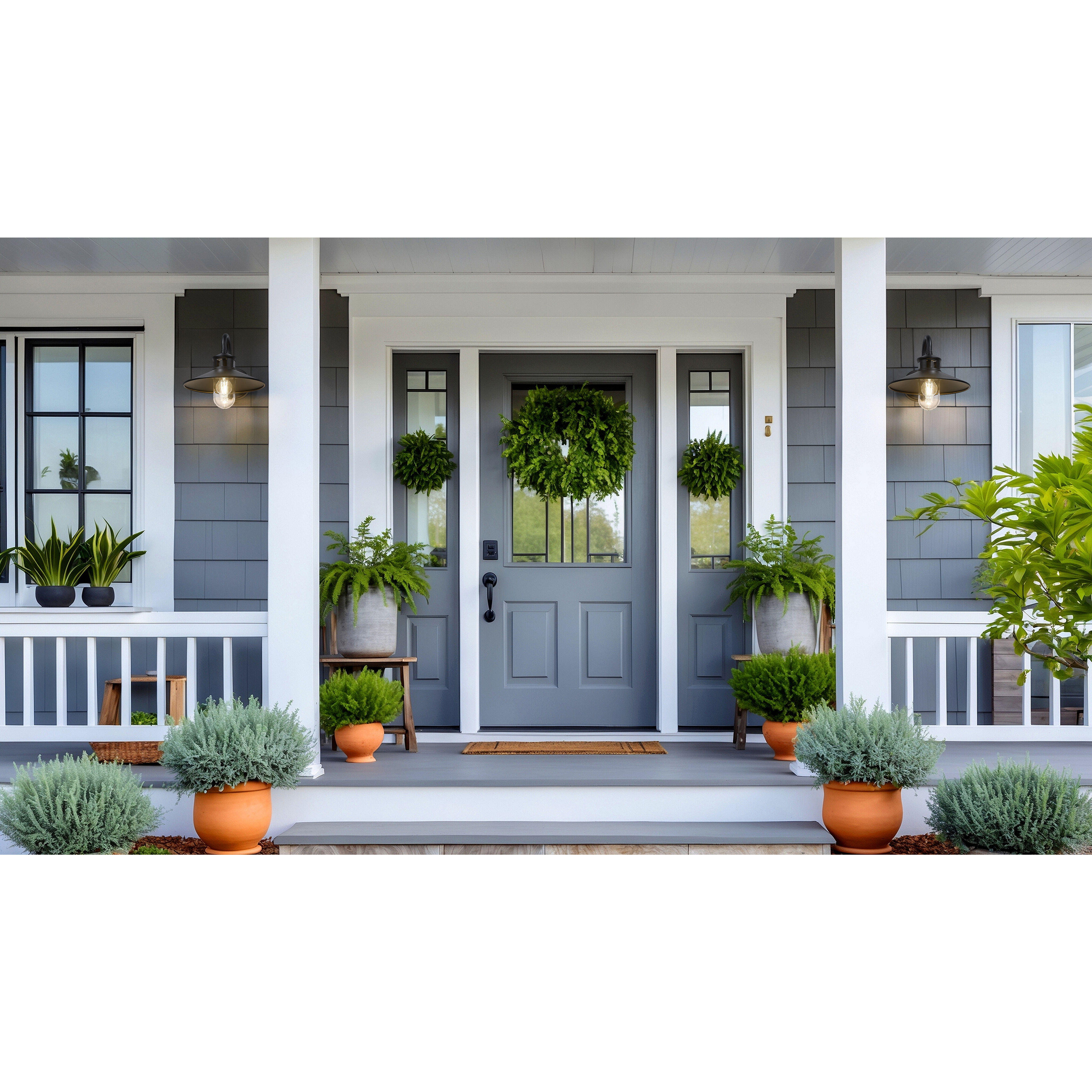 RLM 1 Light 11.75 inch Sand Black Outdoor Wall Light