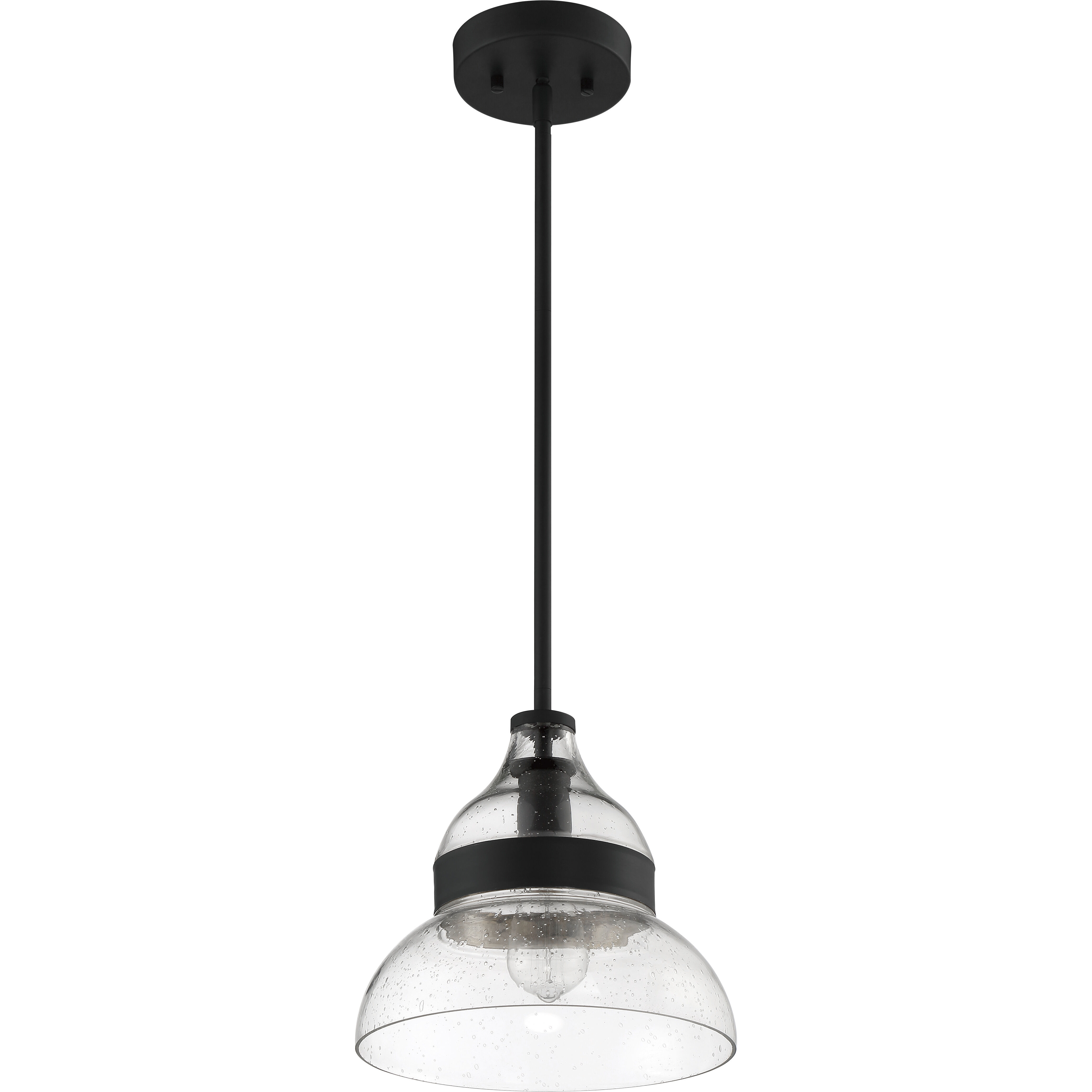 Smyth 1 Light 10.5 inch Flat Black Mini Pendant Ceiling Light
