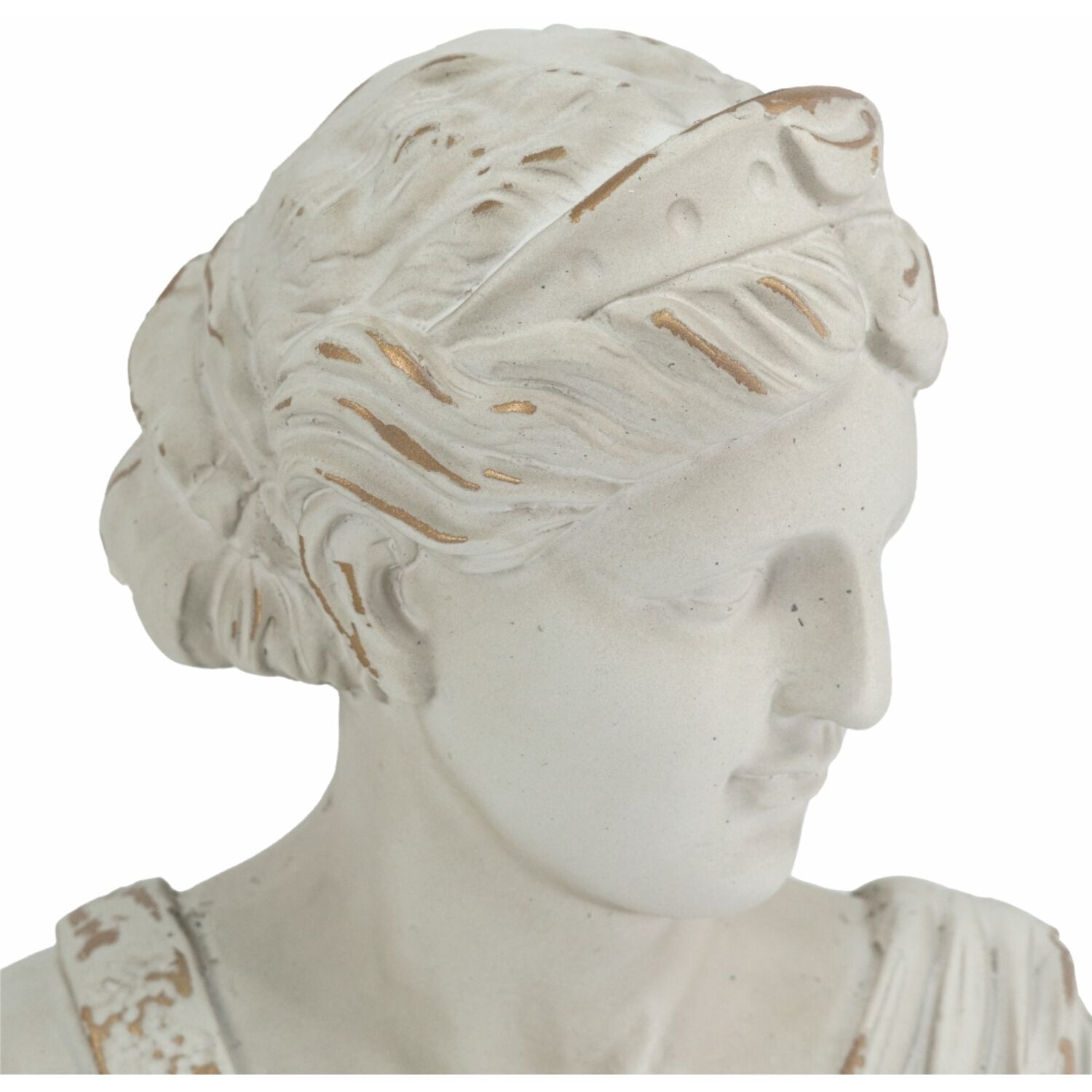 Baroque White and Gold Statue