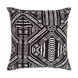 Mud Cloth 18 X 18 inch Black/White Pillow Cover