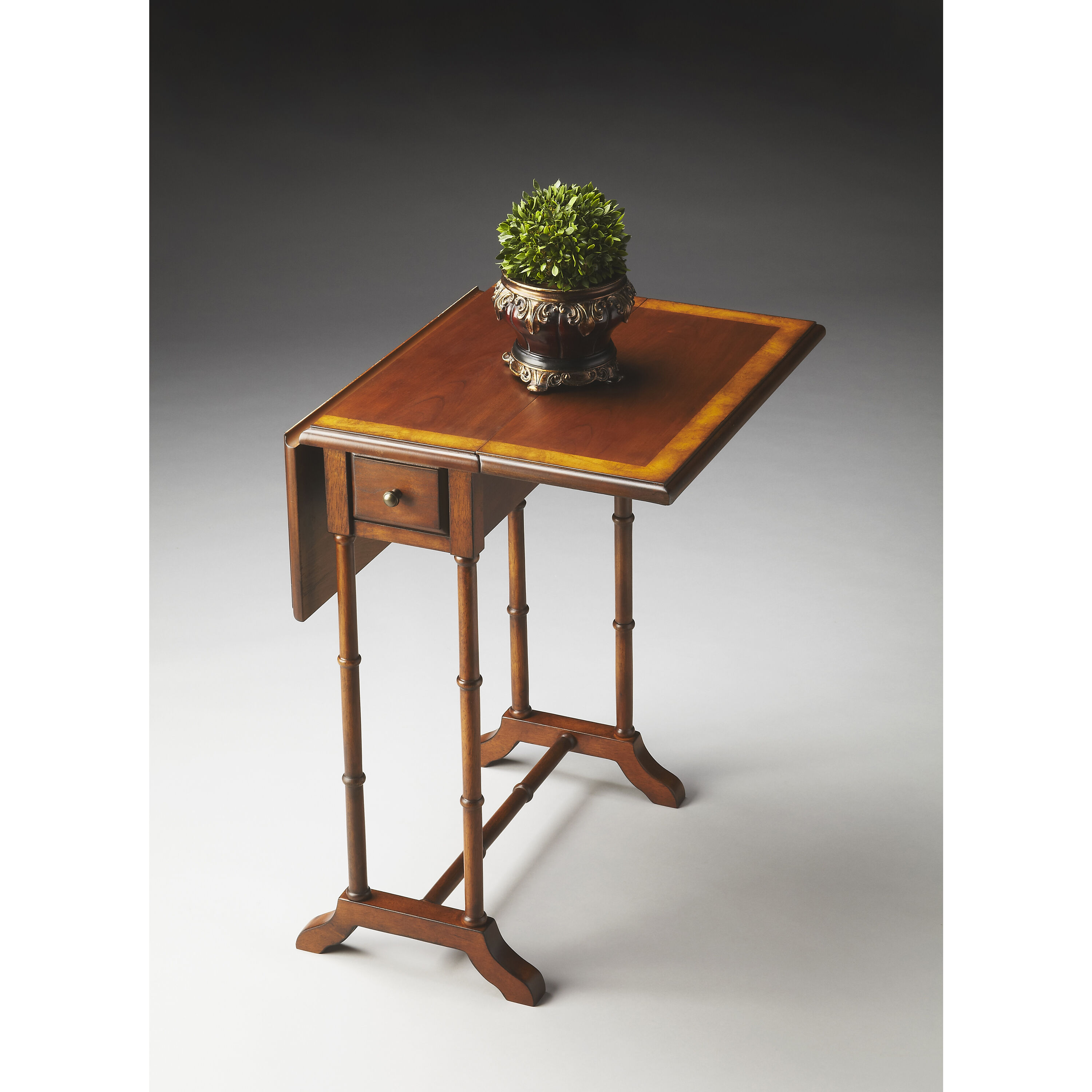 Masterpiece Darrow  26 X 24 inch Olive Ash Burl Accent Table