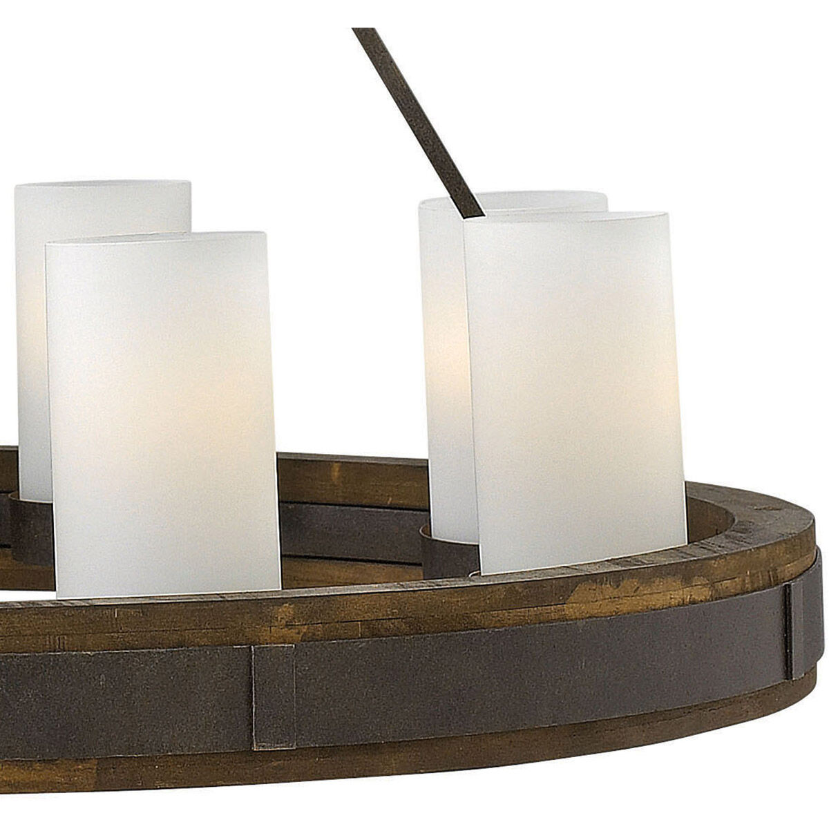 Cabot 8 Light 38 inch Rustic Iron Chandelier Ceiling Light