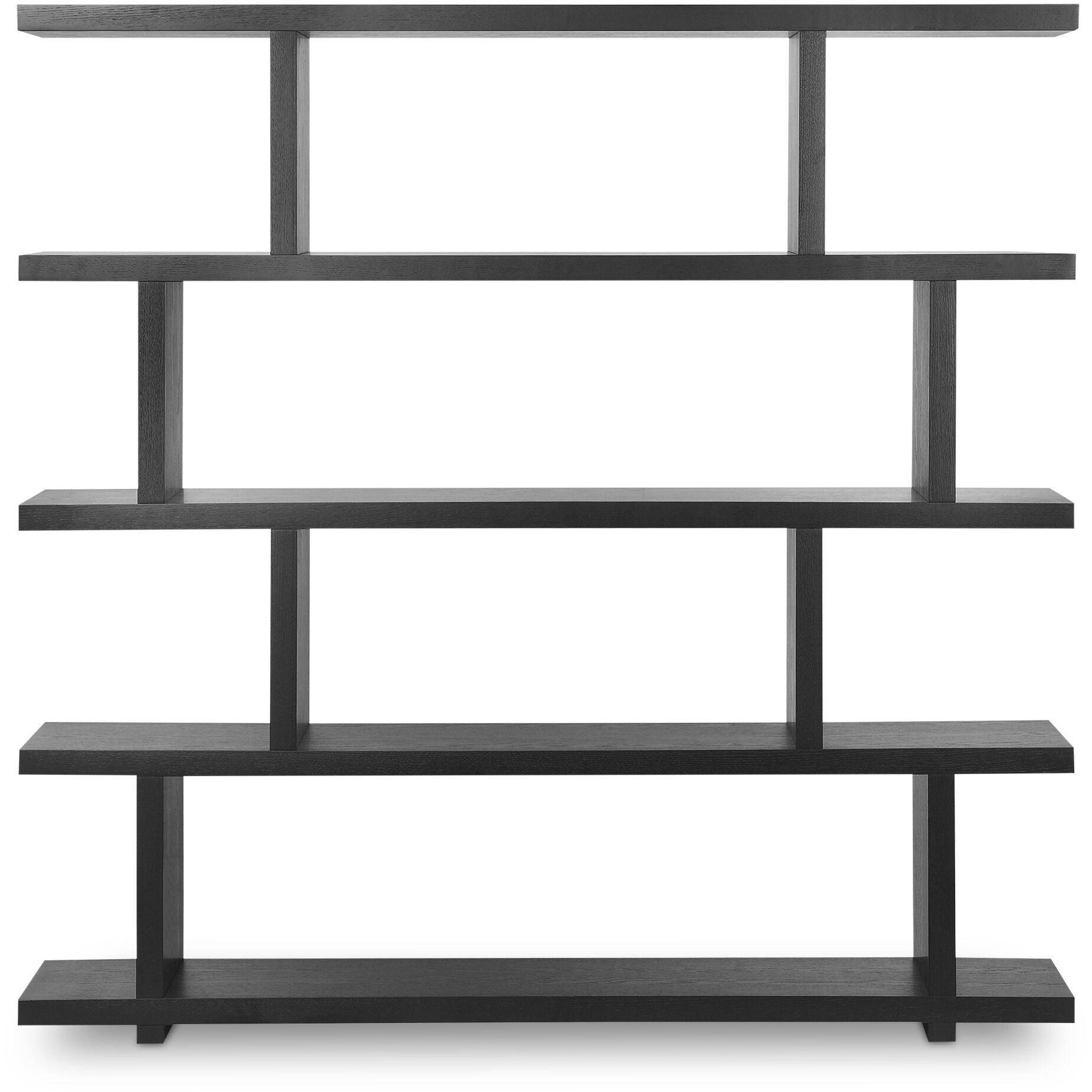 Miri 63 X 62 X 11.5 inch Black Shelf, Large