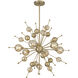 Crescent 6 Light 28.5 inch Noble Brass Chandelier Ceiling Light