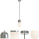 Irvine LED 4.75 inch Satin Nickel Pendant Ceiling Light