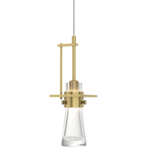 Erlenmeyer 1 Light 4 inch Modern Brass Mini Pendant Ceiling Light, Large
