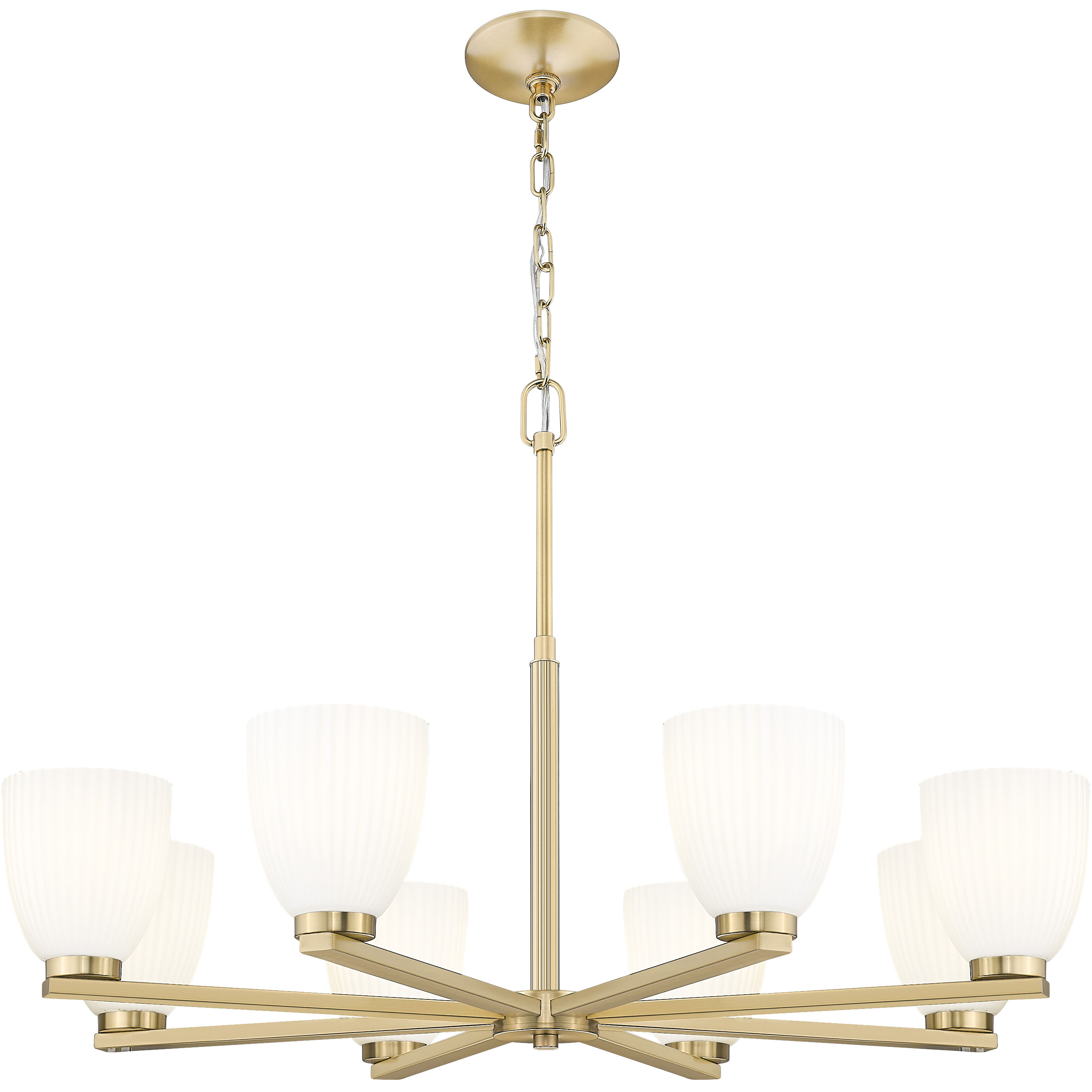 Naya 8 Light 33.25 inch Modern Gold Chandelier Ceiling Light