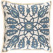 Vincent 22 X 22 inch Denim and Mint Throw Pillow