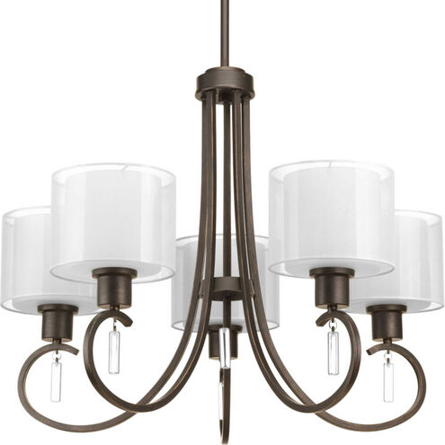 Invite 5 Light 25.25 inch Antique Bronze Chandelier Ceiling Light