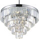 Weiss 12 Light 24 inch Chrome Down Chandelier Ceiling Light