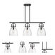 Newton Bell 41.5 inch Matte Black Island Light Ceiling Light
