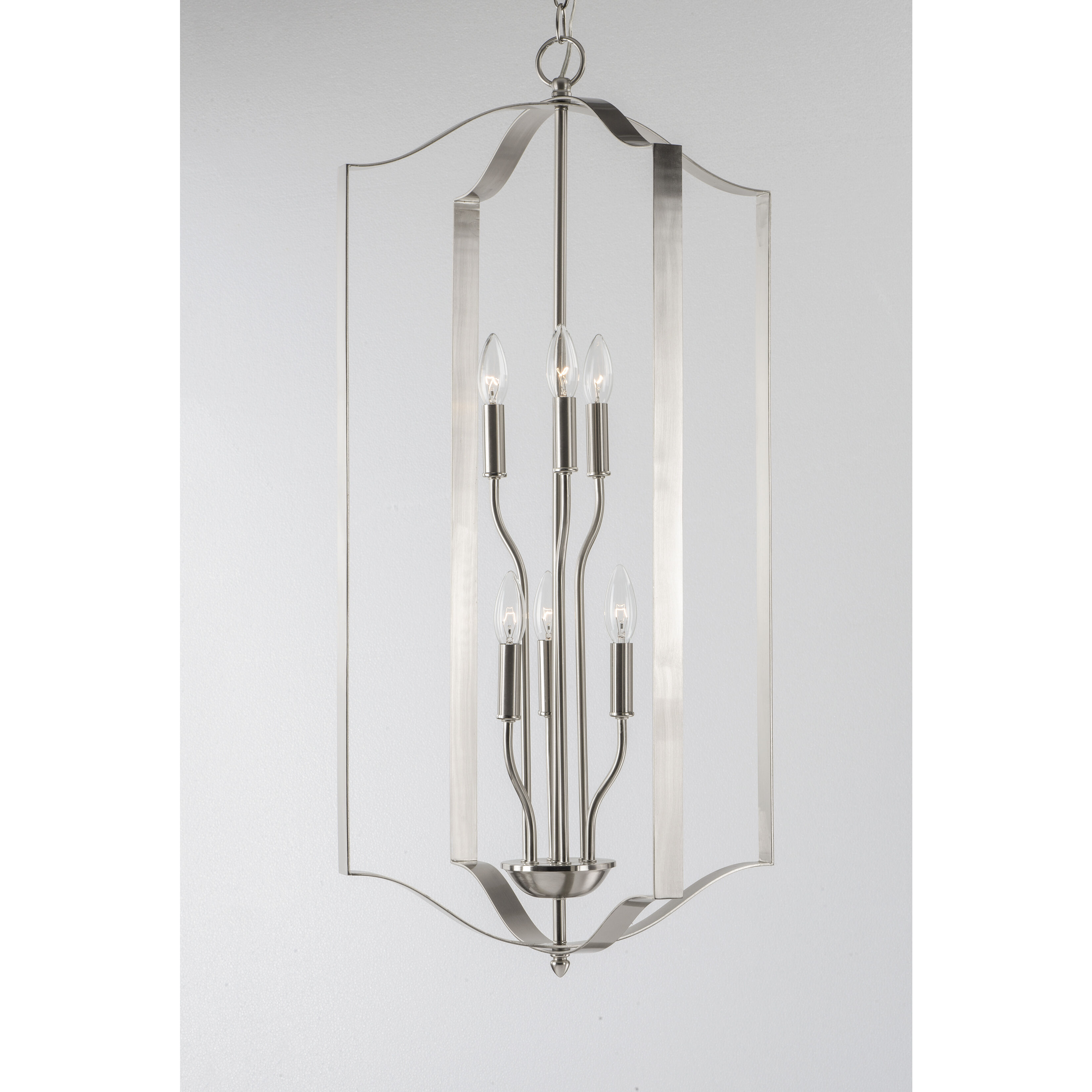 Provident 6 Light 18 inch Satin Nickel Single Pendant Ceiling Light
