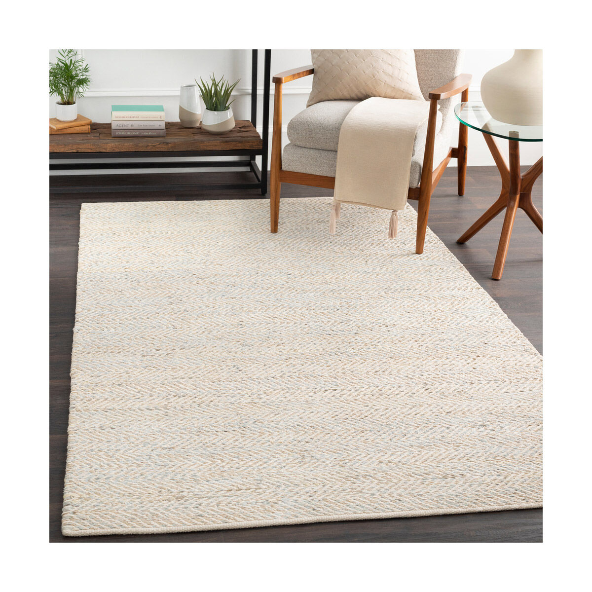 Giovanni 36 X 24 inch Light Gray/Beige/Khaki/Cream Rugs, Rectangle