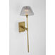 Waterford Blaze Tail Sconce Wall Light in Natural Brass