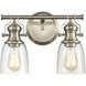 Chadwick Vanity Light Wall Light in Satin Nickel