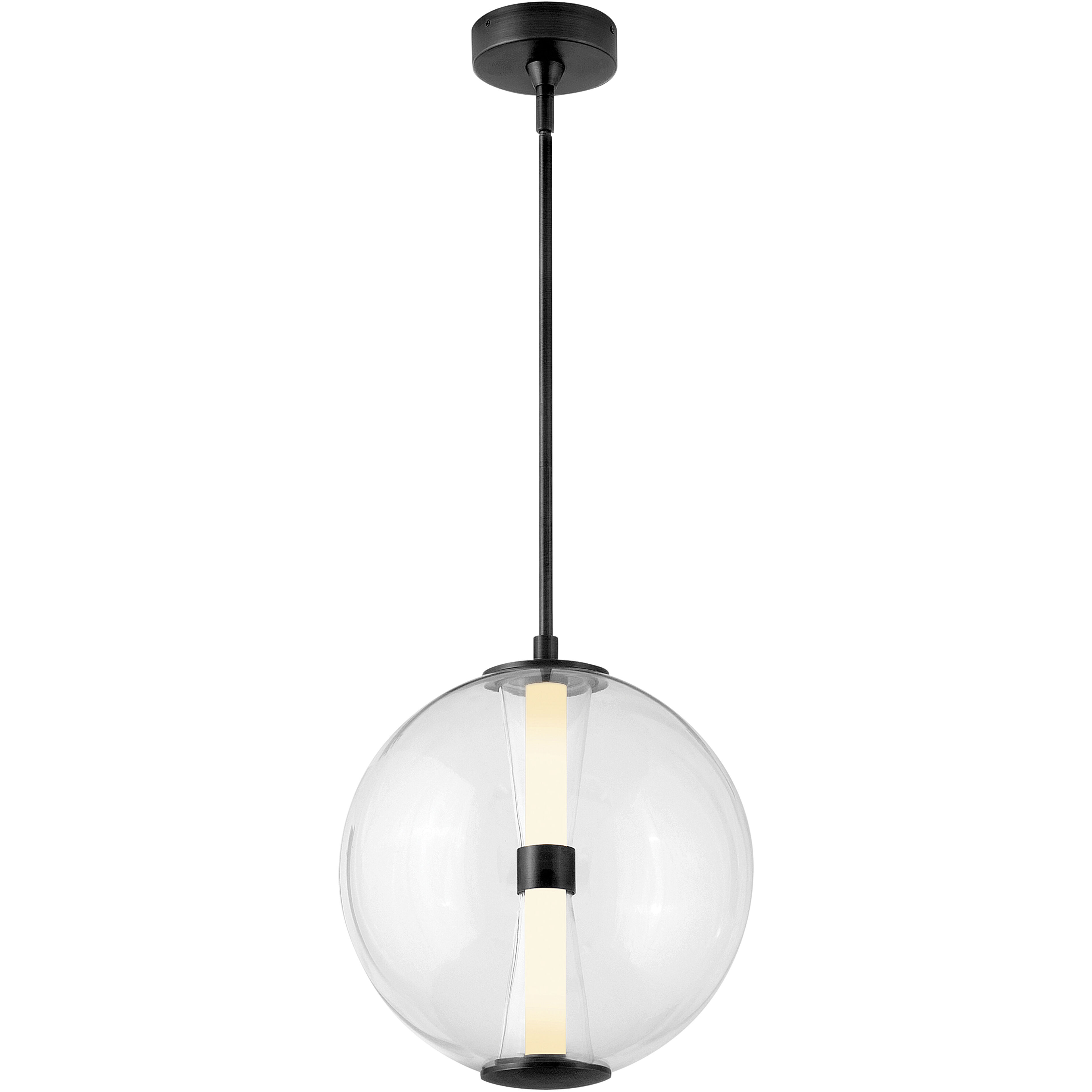 Elin LED 14 inch Black Pendant Ceiling Light