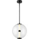 Elin LED 14 inch Black Pendant Ceiling Light