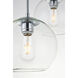 Baxter 3 Light 18 inch Chrome Pendant Ceiling Light