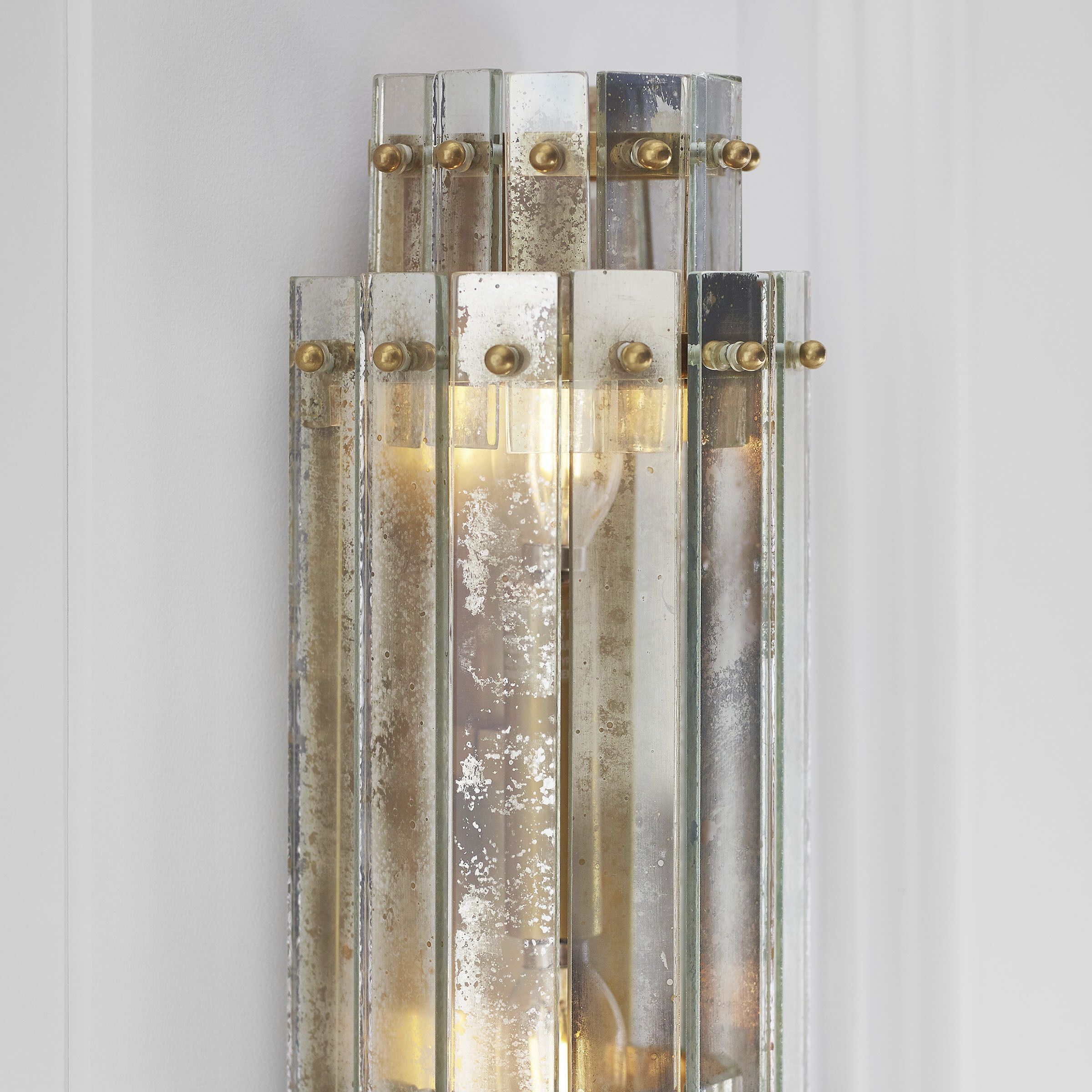 Carrier and Company Cadence LED 5.5 inch Hand-Rubbed Antique Brass Tiered Sconce Wall Light, Small