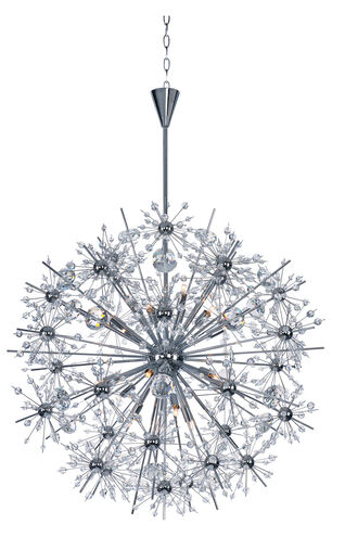 Starfire 18 Light 32 inch Polished Chrome Chandelier Ceiling Light