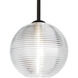 Kristall 8 1 Light Black Cord Pendant Ceiling Light