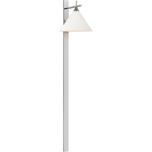 Kelly Wearstler Cleo LED 12 inch Polished Nickel Statement Sconce Wall Light in Matte White