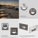 Tyler 12 2 watt White Step and Wall Lighting in 2700K, WAC Landscape