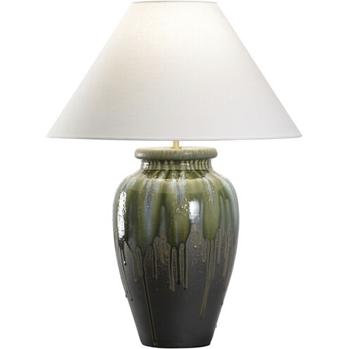 Yamato 22 inch 100.00 watt Brown and Green Table Lamp Portable Light