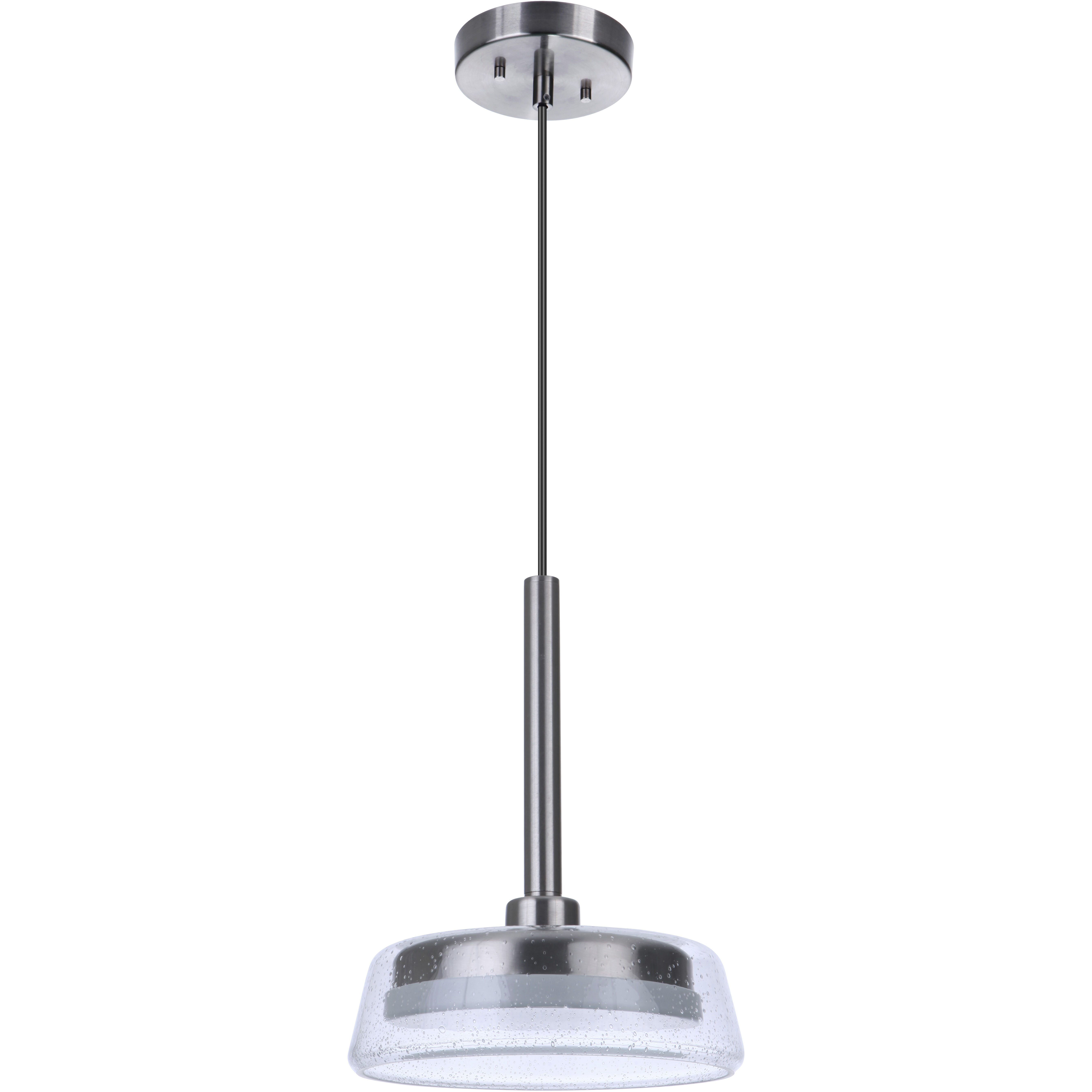 Centric LED 10 inch Brushed Polished Nickel Pendant Ceiling Light