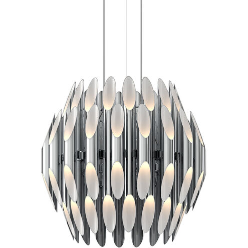 Chimes 72 Light 24.5 inch Polished Chrome Pendant Ceiling Light