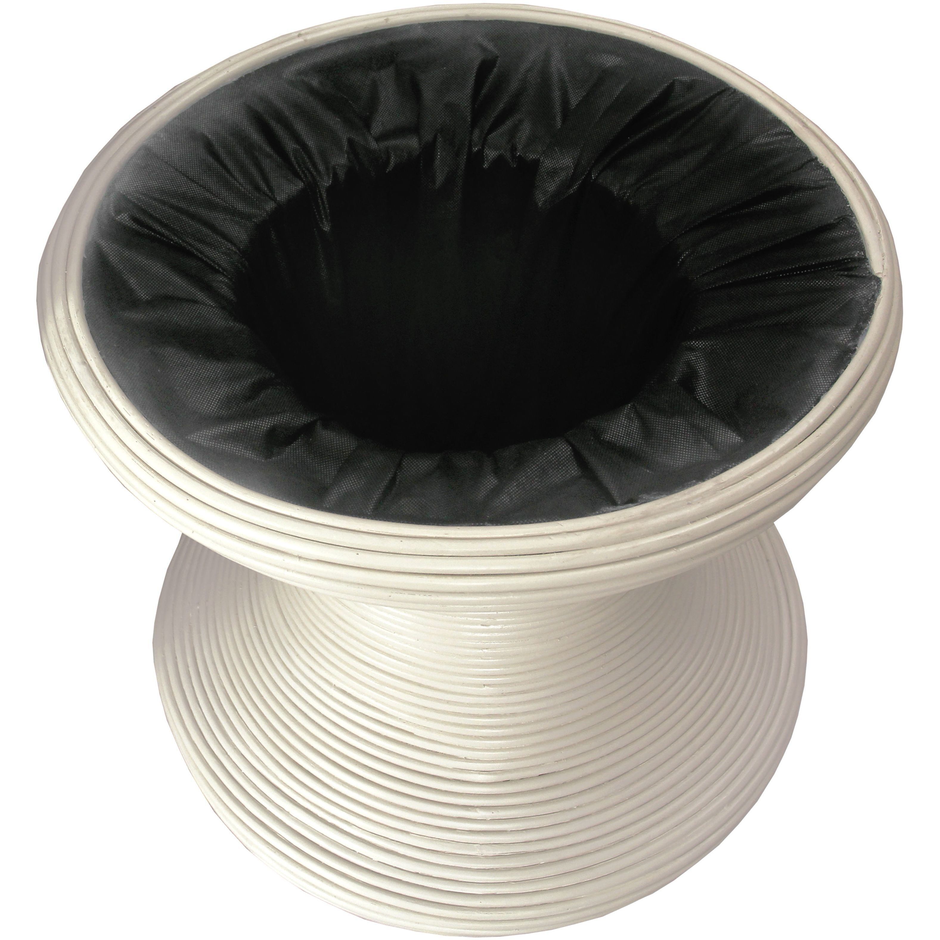 Raven 18 inch Shoji White with Cream Accent Stool