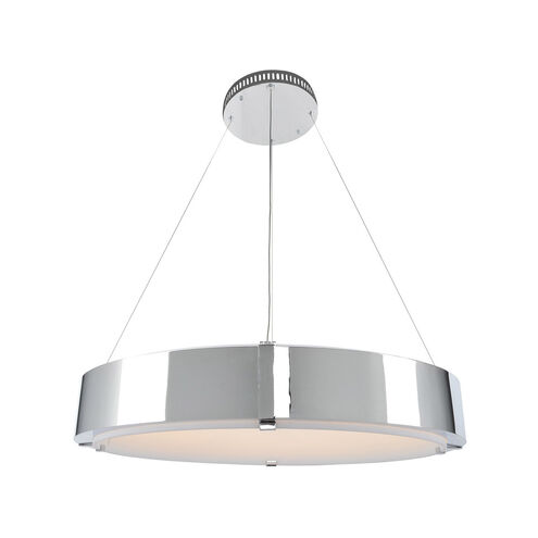 Halo 35 inch Chrome Pendant Ceiling Light