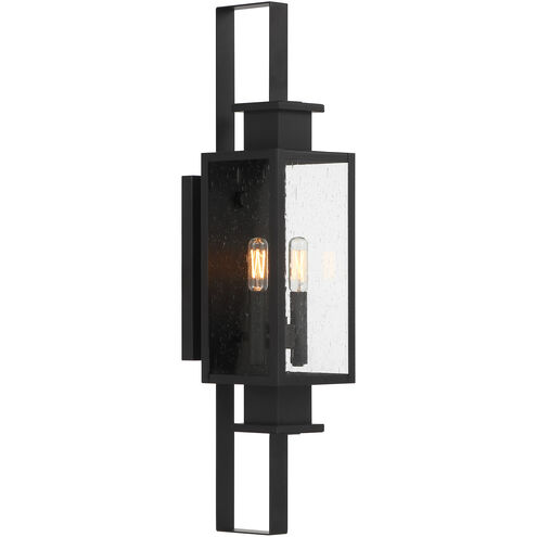 Ascott 2 Light 26.75 inch Black Outdoor Wall Lantern