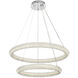 Bowen 2 Light 32 inch Chrome Chandelier Ceiling Light